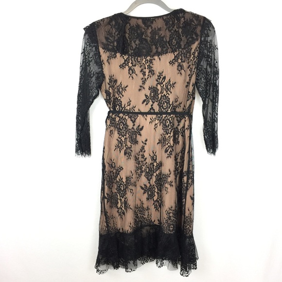 RESEVERED ⚠️ Francesca’s | Full Lace Wrap Dress - Picture 2 of 5